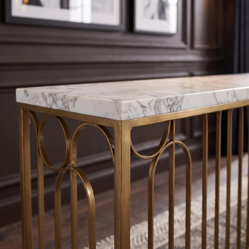 Boulevard 67.75 in. Marble Console Table