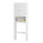 Over The Toilet Bathroom Storage Cabinet With 2 Doors & Open Shelf