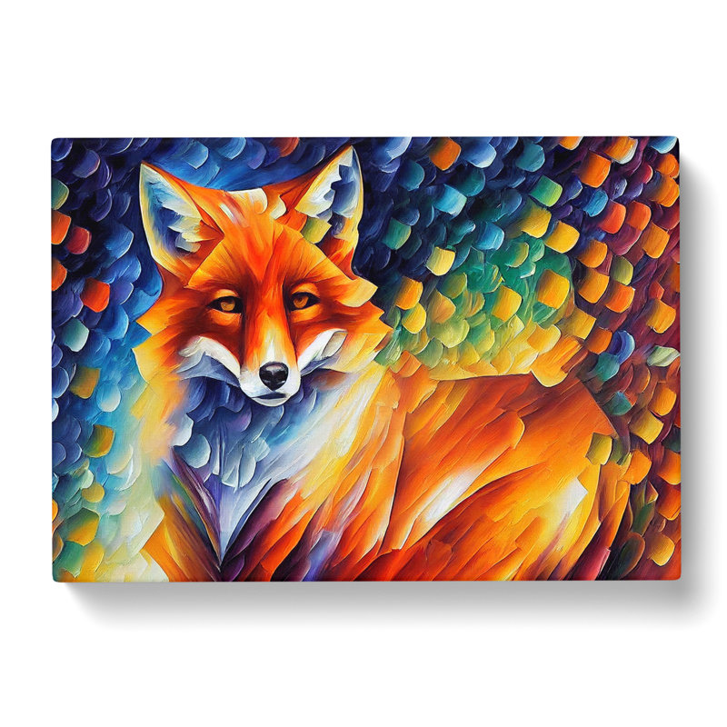 Fox Painting Vol.8 Abstract - Wrapped Canvas, 40cm H x 60cm W x 3cm D