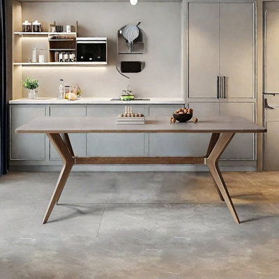 Modern minimalistic wabi-sabi Nordic rock table