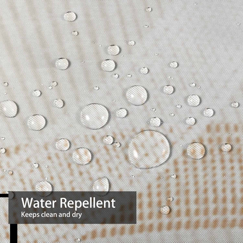 Rideau de douche à motif géométrique abstrait et moderne, L 72 po x l 78 po