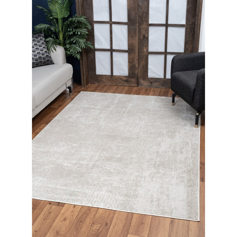 Elegance GC_CNC6008 Ivory 5 Ft. 3 In. X 7 Ft. 3 In. Area Rug, Rectangle 5'3" x 7'3", Ivory