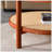 Modern Minimalist Circular Double-Layer Solid Wood Coffee Table, Craft Glass Tabletop, Second Layer Material: PE Rattan, Solid Wood Frame. 34.64 '* 34.64' * 17.7''
