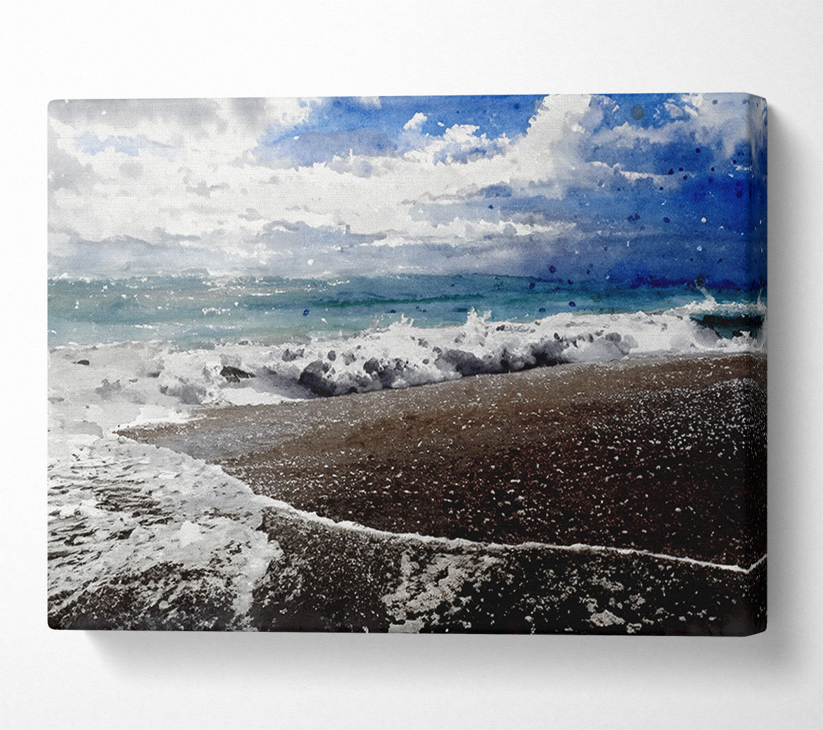 House of Hampton Sparkling Ocean Flow - Wrapped Canvas Art Prints ...
