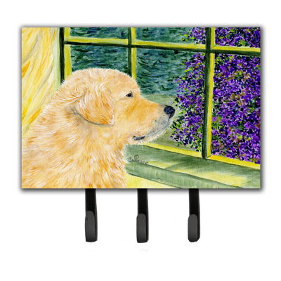 Porte-laisse et crochet pour clé golden retriever