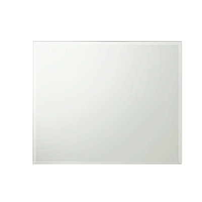 Miroir de style contemporain Olivia en bois blanc. (INCLUT LE MIROIR SEULEMENT)