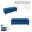 Banc de rangement rembourré en velours Muneeb-1805396118