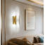 Applique murale en marbre naturel doré 19,69 po de style nordique doré albâtre-1169925967