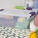 Sterilite Clear View Storage Container Tote w/ Latching Lid