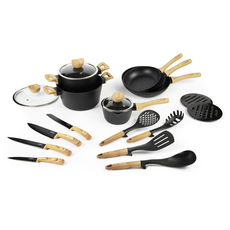 19 - Piece Non-Stick Cookware Set