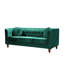 Canapé Chesterfield classique avec revêtement en velours froissé-599761620