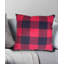 Coussin intérieur / extérieur carré à carreaux