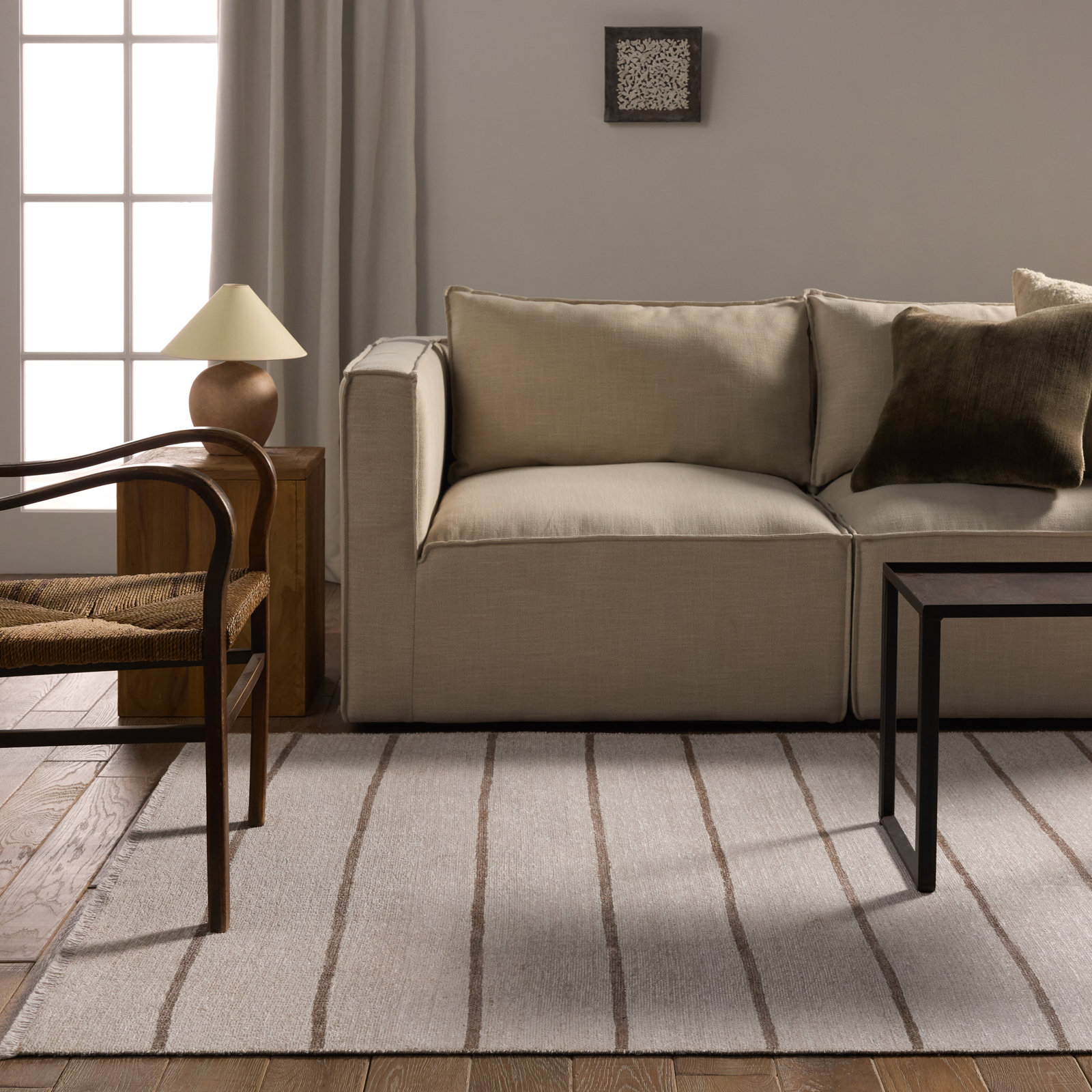 Striped Rug, Rectangle 4' x 6'