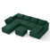 Canapé modulaire rembourré 8 pièces avec rangement BOX MODULE STO SOFA