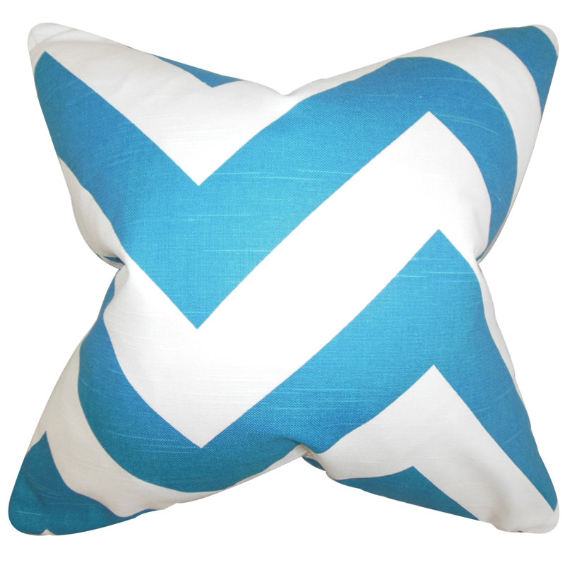  Taie décorative zigzag, Euro, Gris