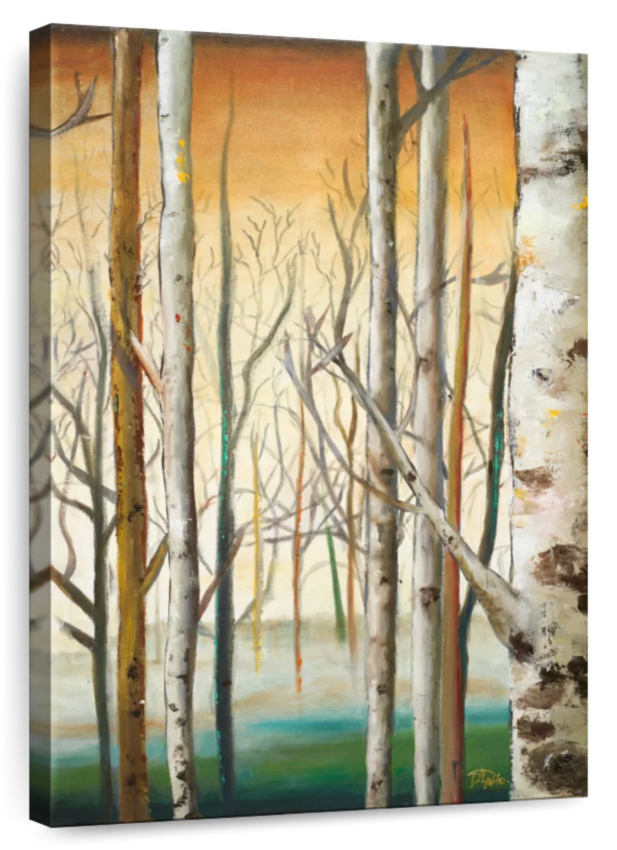 Millwood Pines Alvord Gold Birch Forest II - Wayfair Canada