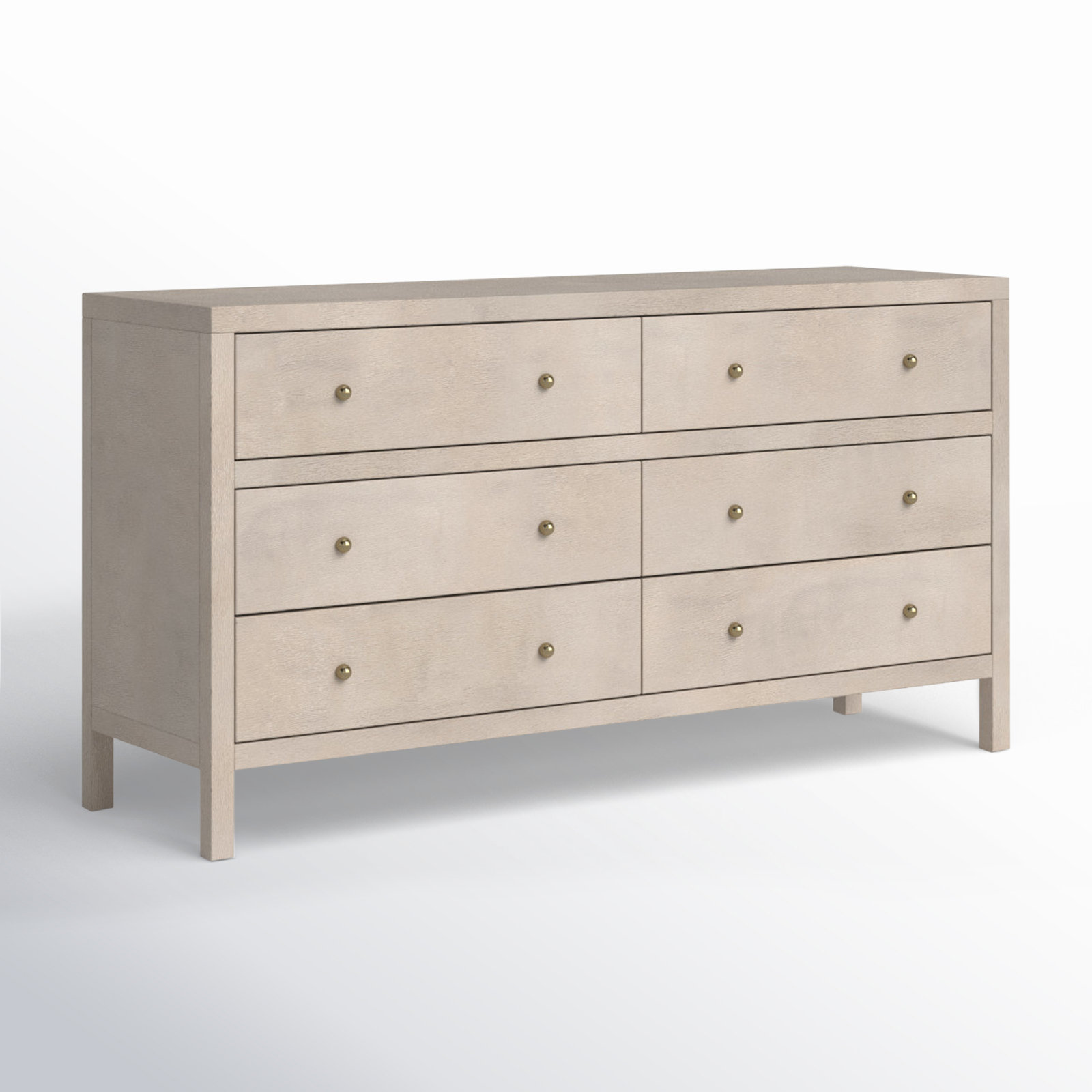 Celine 60" Acacia Double Dresser, Antique Taupe