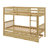 Twin-On-Twin Rubber Wood Bunk Bed Featuring Trundle, Transformable Into Two Separate Beds-1877391982
