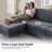 Oversized Upholstered 8 Seater Modular Sectional Sofa 3 Ottoman-662268300