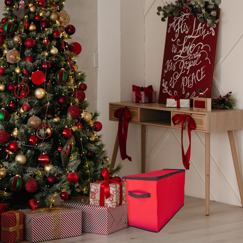 Baignoire de rangement pour ornements de Noël 96ct