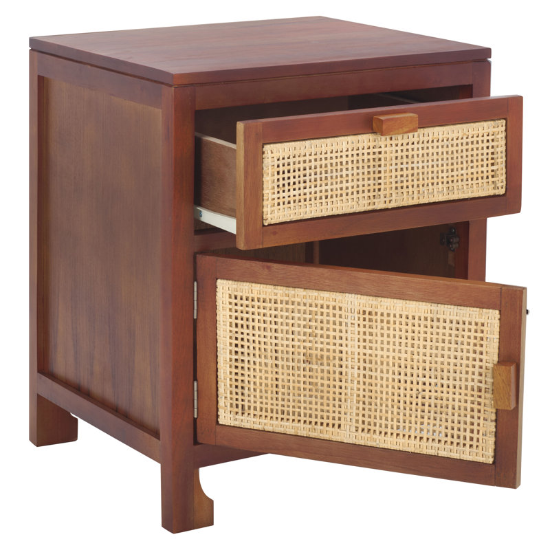 1 - Drawer Nightstand, Dark Natural/Natural