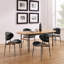 Chaises de salle à manger rembourrées en similicuir-785206307