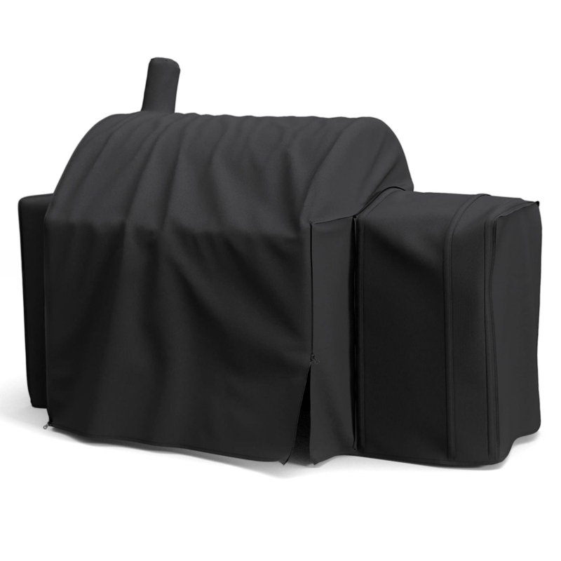 SHINESTAR Zipper Design Heavy Duty Waterproof Smoker Grill Cover for Char-Griller 2137 Outlaw, Competition Pro