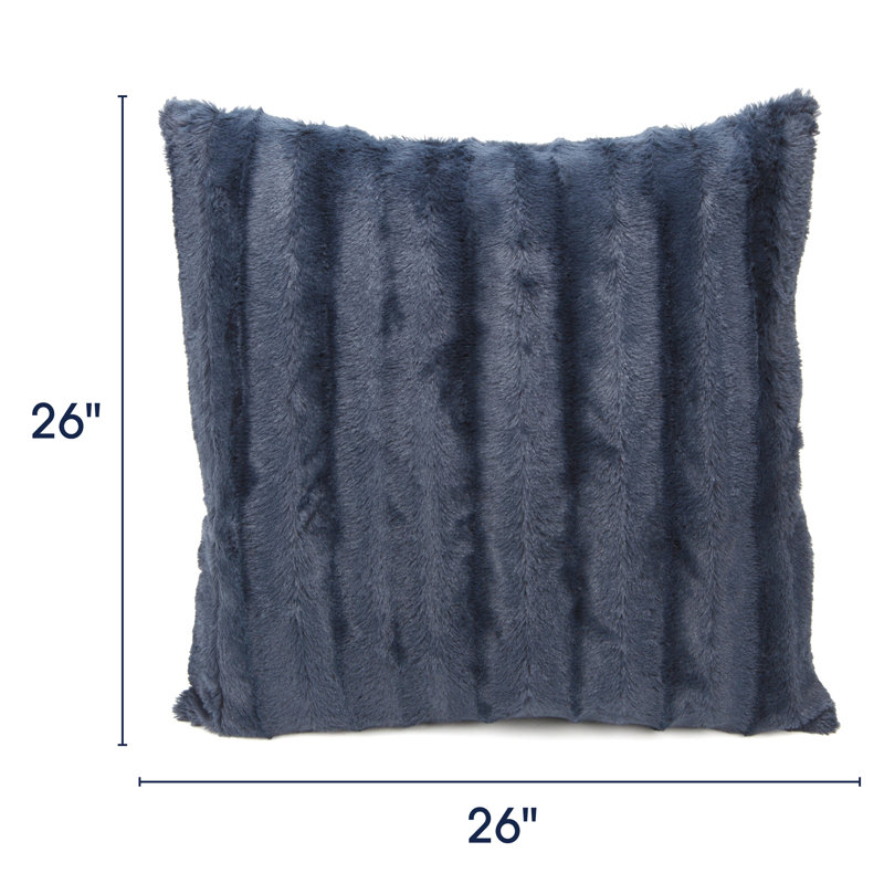FRBIN Square Pillow Cover & Insert, Blue, 26"H x 26"W