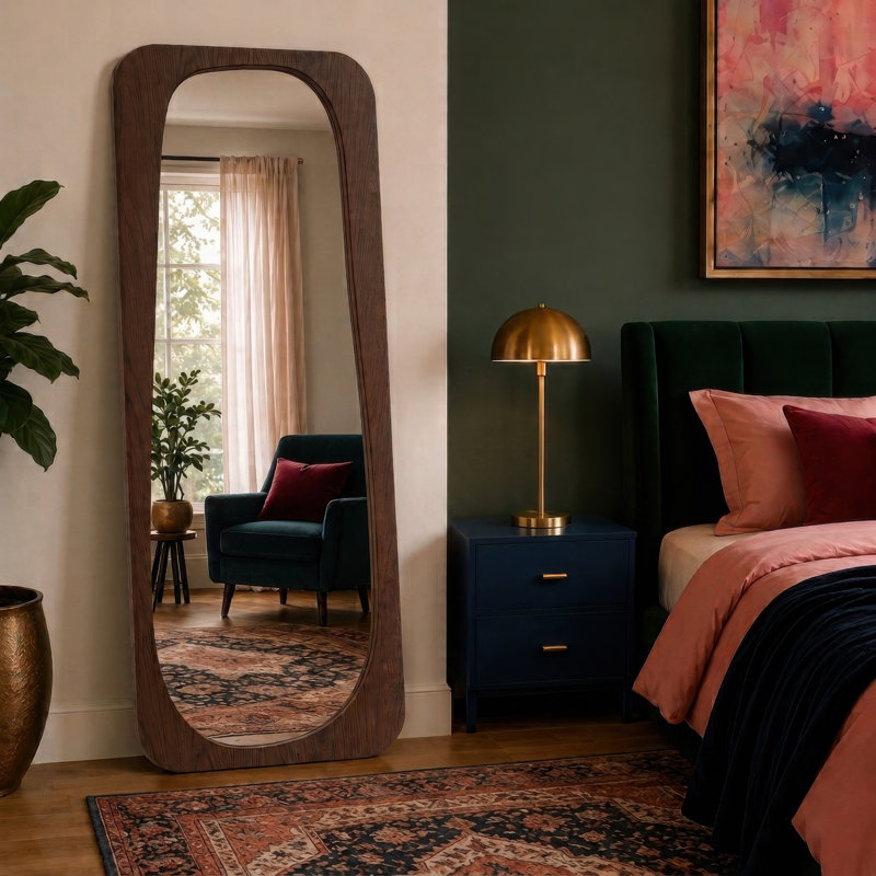 Miroir sur pied moderne Odette 23x60