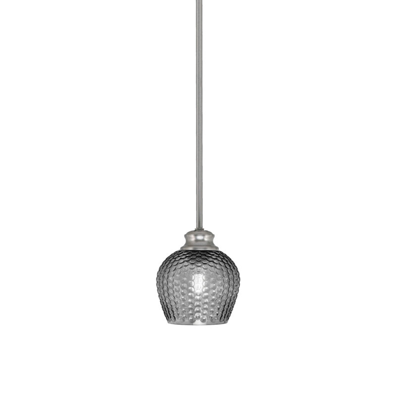 Luminaire suspendu Quapaw Zola, Noir, Nickel brossé