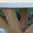 Fleur 48" Round Eucalyptus Wood Patio Dining Set