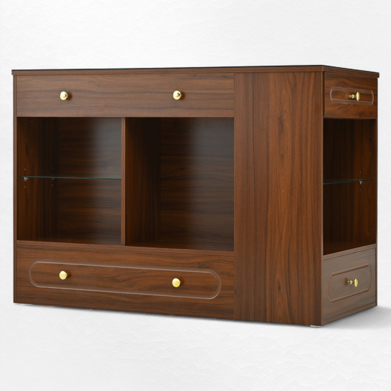 6-Drawer Closet Island, Walnut