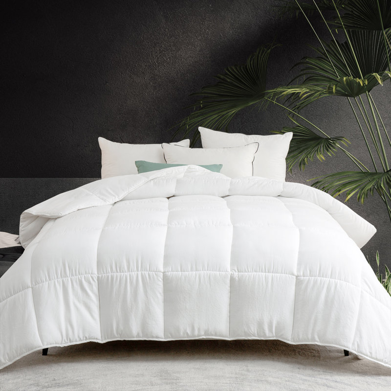 Édredon en duvet synthétique polyester toutes saisons, Lit simple
