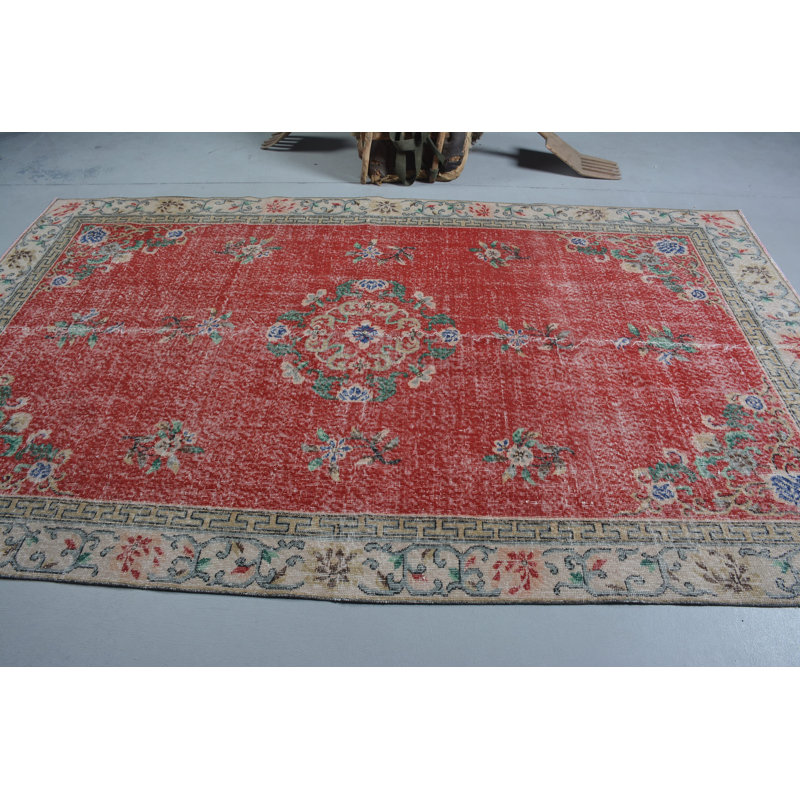 Tapis rétro, tapis turc, grands tapis 5,9 x 9,9 pi, tapis marocains verts, tapis de cuisine, tapis tissés à plat