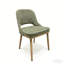 Chaise rembourrée en chenille avec pieds en bois massif-205756169-205756171