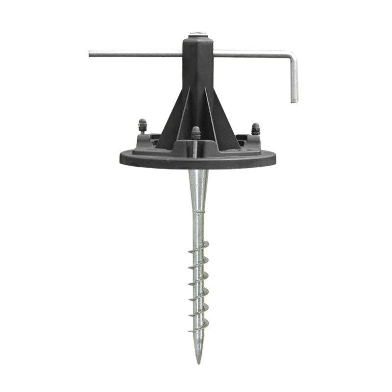  10 in. Solar Lamp Post Installation Kit with EZ-Anchor In-Ground Auger