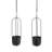 Brigett 2-Piece Oval Metal Hanging Planter Set