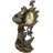 Roman Numeral Resin Quartz Movement / Crystal Tabletop Clock in Brown