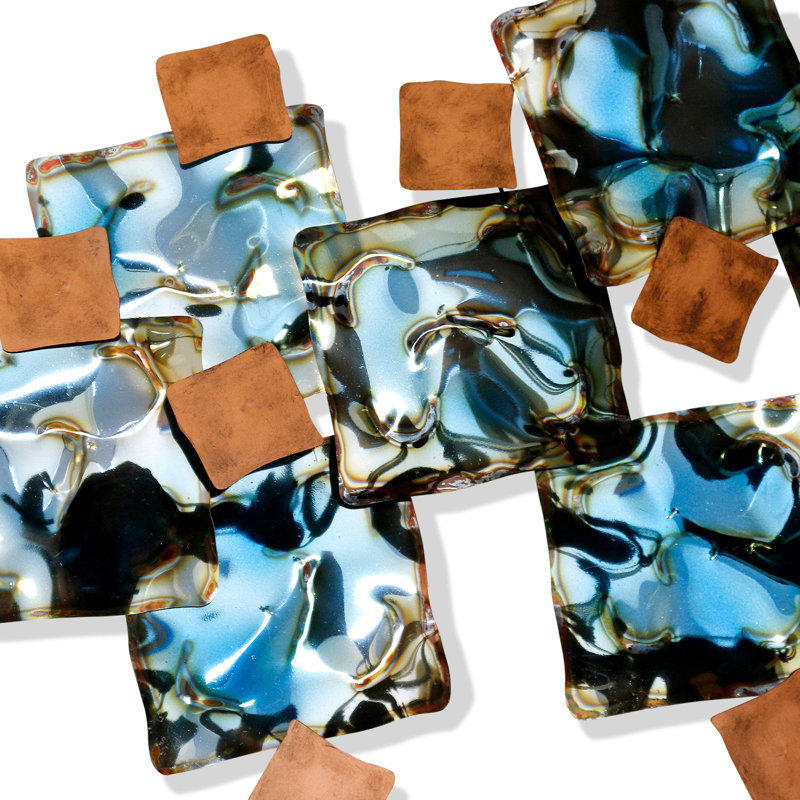 Modern Abstract Wall Decor on Metal