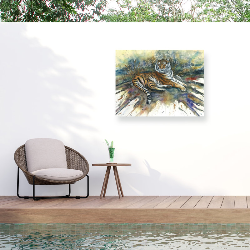 Dave Bartholet Tigris Outdoor  Canvas, 14" H x 19" W