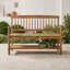 Banc d'extérieur en bois d'acacia avec tablette et structure robuste, siège de rangement rustique pour patio et entrée-1789722962