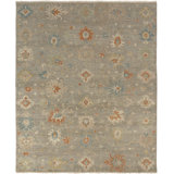 Wool Oriental Area Rug in Gray