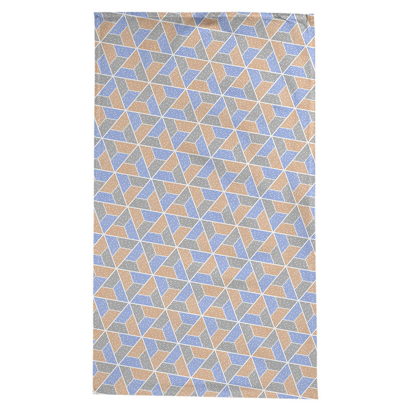 Nappe trapézoïdale Leffel, Bleu / Orange / Gris