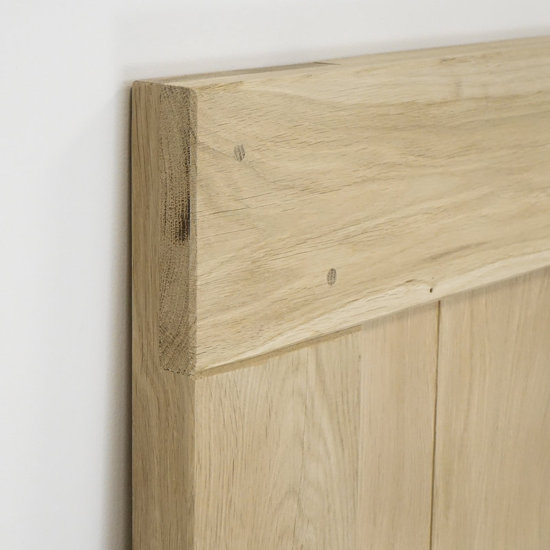Waithman Solid Oak Wood Barn Door, Unfinished