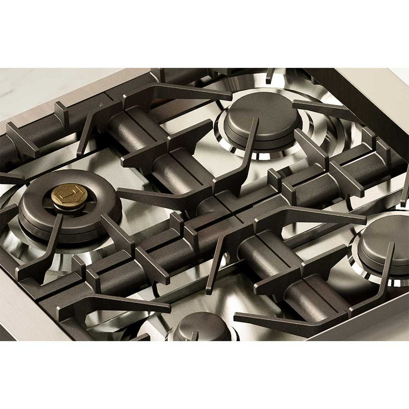 ILVE Majestic II 40 in Dual Fuel Range, Emerald Green/Brass, Liquid Propane