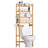 4-tier  Over The Toilet Storage Organizer Rack Freestanding Shelf  Bamboo-1302154905