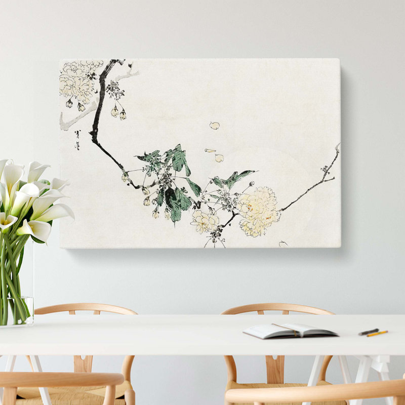 Cherry Blossom by Watanabe Seitei - Wrapped Canvas Painting, 40cm H x 60cm W x 3cm D