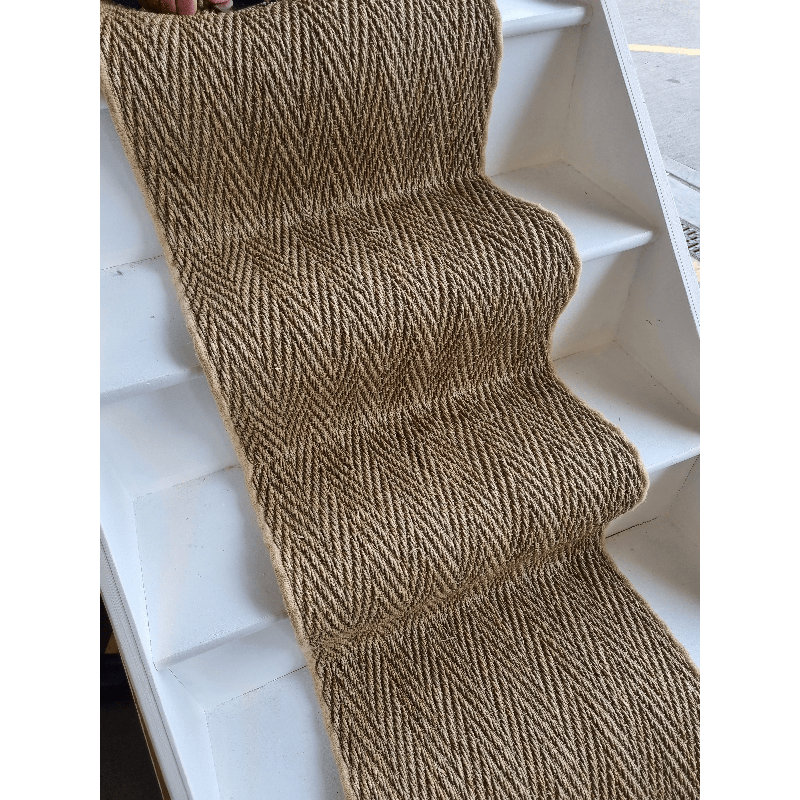 Brilliana Seagrass Herringbone Carpet Stair Runner Like Sisal but Cheaper Free Delivery