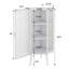 Armoire de plancher en verre trempé 22,76 po - blanc, pour chambre à coucher, salle de bain, salon, 3 armoires blanches pratiques et élégantes, portes, robustesse moderne-1401132967-1401132965