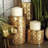 Metal Handmade Decorative Candle Holder with Mosaic Pattern Set-1147611750